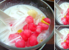 แจกสูตรทำ “ทับทิมกรอบ” ขนมหวานไทยสีสันสดใส นุ่มกรอบหนึบหนับ หวานมันอร่อยทำง่าย