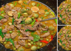 แจกสูตรทำ “แกงเผ็ดหมูใส่มะเขือ” แกงกะทิรสกลมกล่อม อร่อยทำง่าย ใครๆก็ทำได้ถูกใจแน่นอน