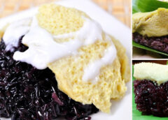 แจกสูตรทำ ข้าวเหนียวดำมูนหน้าสังขยาไข่ เมนูขนมไทย หวานมันอร่อยมาก